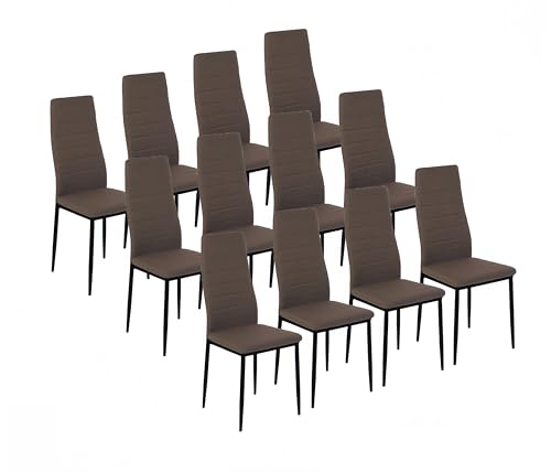 GOKHOMX Set mit 12 Esszimmerstühlen, moderner Esszimmerstuhl, gepolsterter Stuhl, Esszimmer, kann in Küche, Wohnzimmer, Schlafzimmer verwendet werden von GOKHOMX