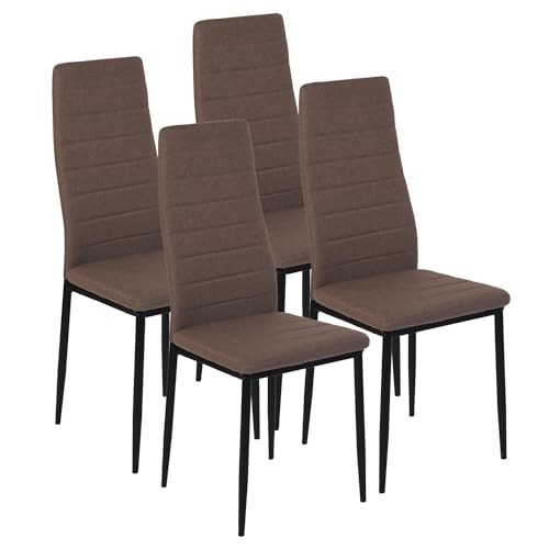 GOKHOMX Set mit 4 Esszimmerstühlen, moderner Esszimmerstuhl, gepolsterter Stuhl, Esszimmer, kann in Küche, Wohnzimmer, Schlafzimmer verwendet werden von GOKHOMX