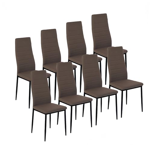 GOKHOMX Set mit 8 Esszimmerstühlen, moderner Esszimmerstuhl, gepolsterter Stuhl, Esszimmer, kann in Küche, Wohnzimmer, Schlafzimmer verwendet werden von GOKHOMX