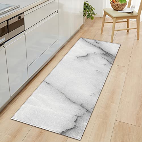 GOKSEL Küchenmatten Abstrakt & Marmor Barrier Teppiche mit Gummirücken, saugfähig, waschbarer Teppich für Flur, Küche, Eingang 60 x 180cm von GOKSEL