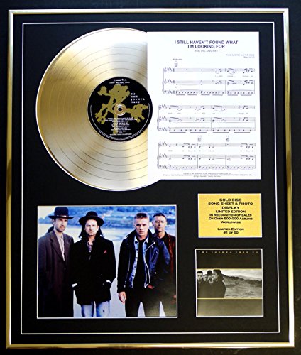GOLD RECORD U2/CD Goldene Scheiben, Songblatt und Foto Edition, Coa, Album The Joshua Tree/Songbogen I still Have not Found What I'm Looking for von GOLD RECORD