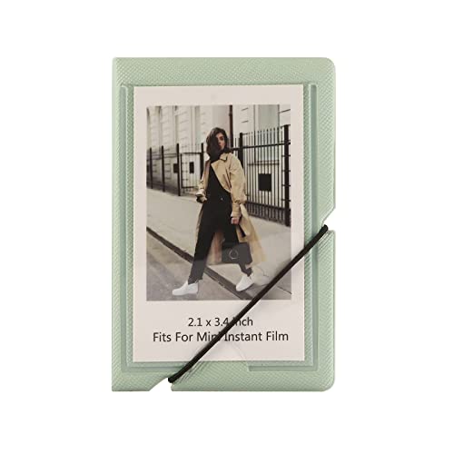 Mini-Sofortbild-Fotoalbum für 28 Fotos, passend für Fujufilm Instax Mini 11 9 8 8+ 70 7S 90 25, Polaroid, Lomography (Minzgrün) von GOLDBARLEY