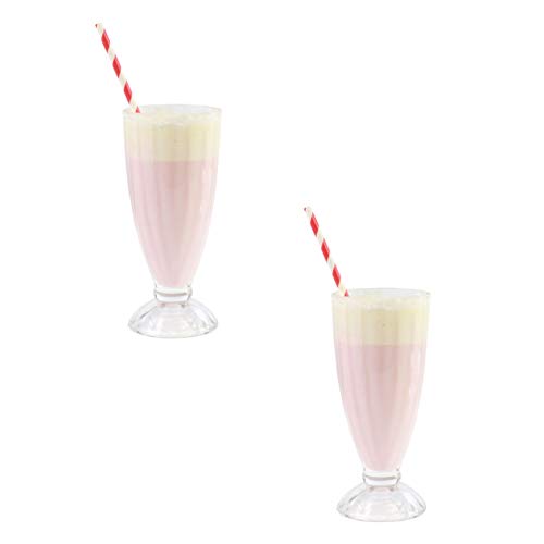 Gläser für Milkshake und Eisbecher im American Diner Style, 2 Stück von GoldBearUK