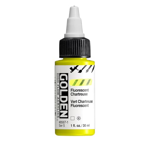Golden High Flow Acrylic 30ml (1oz) Bottles Fluorescent Chartreuse (Series 5) von GOLDEN ARTIST COLORS