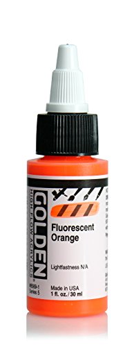 Golden High Flow Acrylic 30ml (1oz) Bottles Fluorescent Orange von GOLDEN ARTIST COLORS