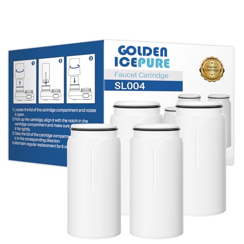 GOLDEN ICEPURE Wasserhahnfilter für Philips Wasserfilter AWP305/10 X-Guard Wasserhahnfilter Philips, 4 Stück von GOLDEN ICEPURE