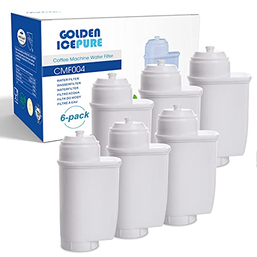 GOLDEN ICEPURE Kaffeemaschine Wasserfilter für Siemens Wasserfilter eq Series, Ersatz für Wasserfilter Siemens Eq6, EQ9, EQ500, TZ70003, Brita Intenza 575491, Bosch TCZ7003, TCZ7033, 467873（6er-Pack） von GOLDEN ICEPURE