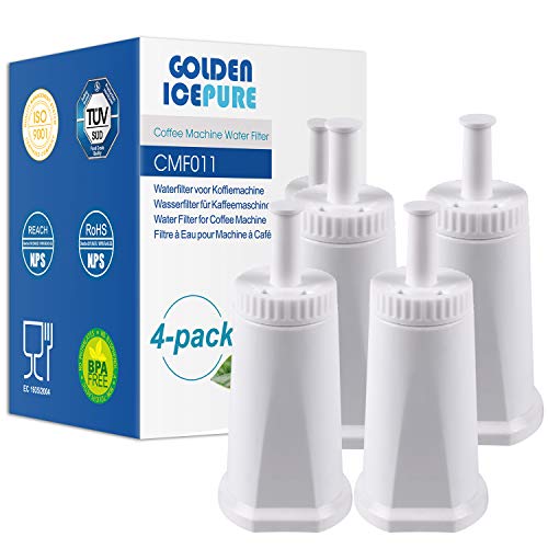 TÜV SÜD certified water filter replacement for coffee machines SES008 SES810 SES875 SES880 SES920 SES980 SES990 4 pieces from Golden Icepure (invoice available) von GOLDEN ICEPURE