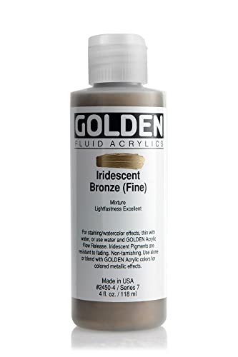 Golden : Fluid Acrylic Paint : 119ml (4oz) : Bronze Fine Iridescent von Golden Artist Colors