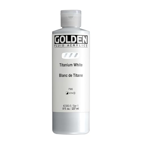 Golden : Fluid Acrylic Paint : 236ml (8oz) : Titanium White von Golden Artist Colors