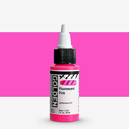 Golden : High Flow : Acrylic Paint : 30ml : Fluorescent Pink : S5 von GOLDEN
