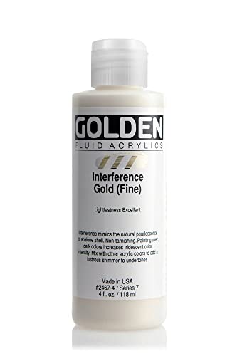 Golden FLUID Interferenzfarben, 119 ml, 2467 Interferenz Gold von Golden Artist Colors