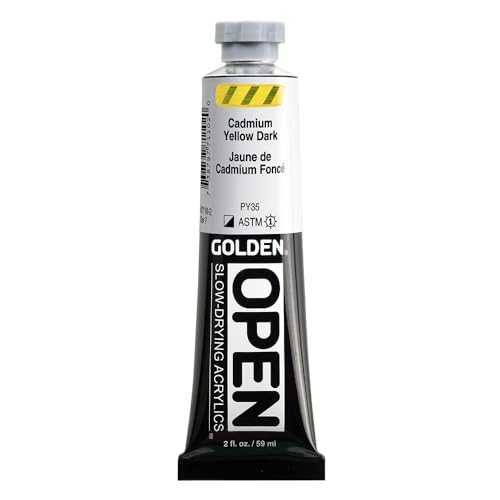Golden OPEN Acrylfarben, 60 ml, 7110 C.P. Cadmium Yellow Dark von GOLDEN
