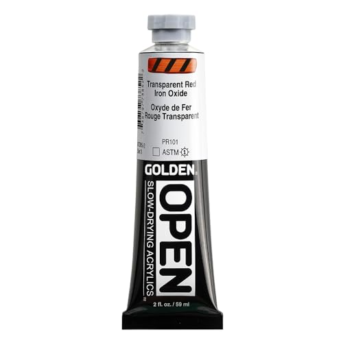 Golden OPEN Acrylfarben, 60 ml, 7385 Transparent Red Iron Oxide von GOLDEN