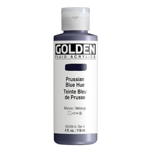 Goldene 0002439-4 4 Unzen - 118ml - Historische fl-ssiges Acryl Paint Paint Bottle - Prussian Blue Hue Goldene 0002439-4 4 Unzen - 118ml - Historische fl-ssiges Acryl Paint Paint Bottle - Prussian Blue Hue von Golden Artist Colors