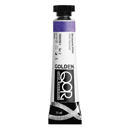 QoR Modern Watercolors - Aquarellfarbe - 11 ml - Ultramarin Violett von GOLDEN