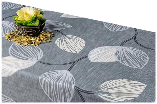 GOLDMAR Klassische Blumen-Tischdecke, Wasserabweisend, Fleckenresistente Schmutzabweisend Blumen - für Partys, Elegante Tisch Deko (130x180 cm, w031) von GOLDMAR