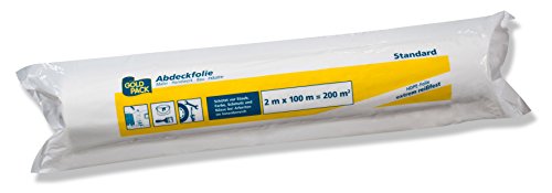 Abdeckfolie Malerfolie aus HDPE 2x100m transparent von GOLDPACK