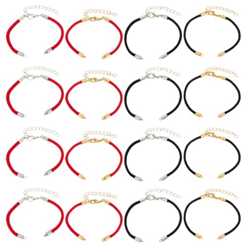 GOMAKERER 16 Stück Verstellbares Schiebearmband 4 Stil Polyester Dreharmband Geflochtene Kordelarmbänder Verstellbare Freundschaftsarmbänder Metalllegierungen Zum Selbermachen von Schmuck GOMAKERER 16 Stück Verstellbares Schiebearmband 4 Stil Polyester Dreharmband Geflochtene Kordelarmbänder Verstellbare Freundschaftsarmbänder Metalllegierungen Zum Selbermachen von Schmuck von GOMAKERER