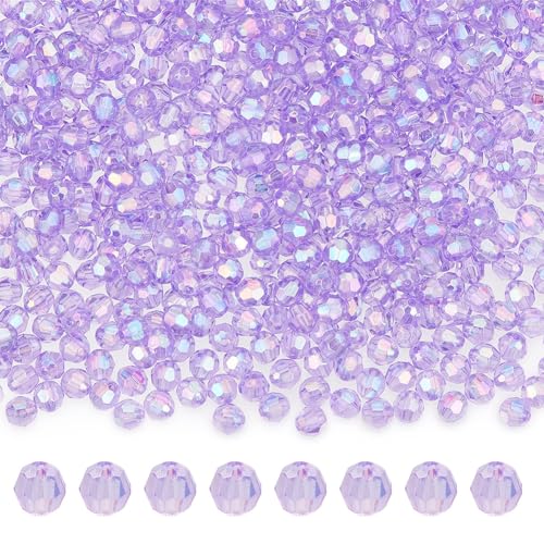 GOMAKERER 800 Stück Lila Tschechische Facettierte Feuerpolierte Perlen, Facettierte Acrylperlen Ovale Transparente Perlen UV-Beschichtung Klare Lose Abstandsperlen Für Die Schmuckherstellung GOMAKERER 800 Stück Lila Tschechische Facettierte Feuerpolierte Perlen, Facettierte Acrylperlen Ovale Transparente Perlen UV-Beschichtung Klare Lose Abstandsperlen Für Die Schmuckherstellung von GOMAKERER