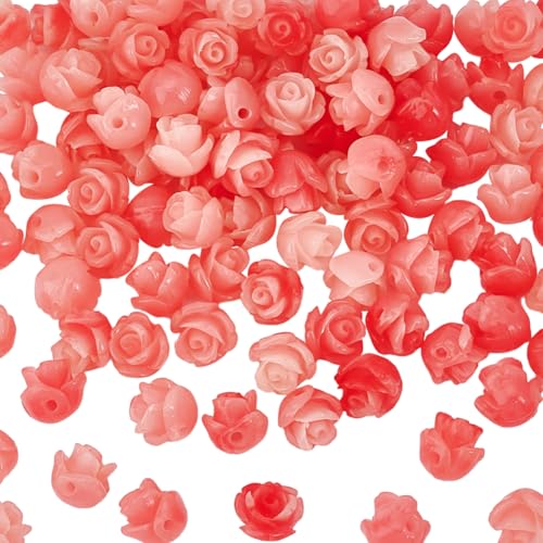 GOMAKERER Ca. 100 Stück Muschelrosen Geschnitzte Lose Perlen 8mm Synthetische Korallenperlen 3D Perlen Mit Rosa Rosen Florale Kameen Abstandsperlen Für Halsketten Armbänder Schmuck Valentinstag GOMAKERER Ca. 100 Stück Muschelrosen Geschnitzte Lose Perlen 8mm Synthetische Korallenperlen 3D Perlen Mit Rosa Rosen Florale Kameen Abstandsperlen Für Halsketten Armbänder Schmuck Valentinstag von GOMAKERER