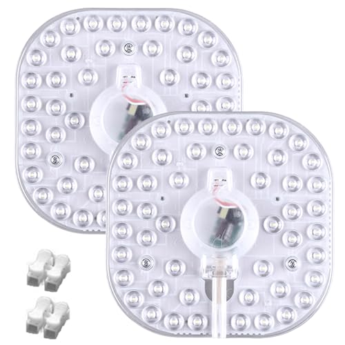 2er Pack LED Nachrüst Umrüst Modul, 24W 3-Farben LED Modul Umrüstsatz mit Magnethalter, Umrüstplatine Quadrat 160mm anschlussfertig für Deckenleuchte Ringlampe Rundlampe Röhrenlampe(Nicht Dimmbar) 2er Pack LED Nachrüst Umrüst Modul, 24W 3-Farben LED Modul Umrüstsatz mit Magnethalter, Umrüstplatine Quadrat 160mm anschlussfertig für Deckenleuchte Ringlampe Rundlampe Röhrenlampe(Nicht Dimmbar) von GOMETY