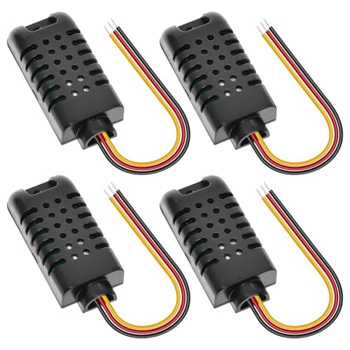 4 Stück DHT21 / AM2301A New Version Kapazitive Digital Temperatur und Luftfeuchtigkeit Sensor, Digital Sensor Temperatur Feuchtigkeitssensormodul Sensor, Schwarz 4 Stück DHT21 / AM2301A New Version Kapazitive Digital Temperatur und Luftfeuchtigkeit Sensor, Digital Sensor Temperatur Feuchtigkeitssensormodul Sensor, Schwarz von GOMETY