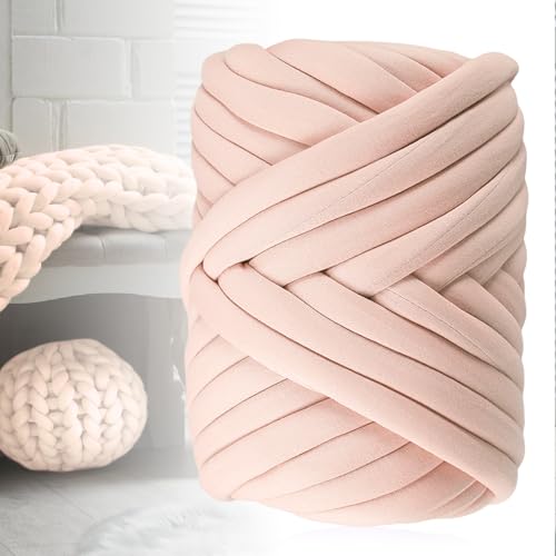 Armstricken Wolle, 500g/25m Sperrige Armstricken Wolle Chunky Yarn Schlauchgarn Häkelwolle Grob Gestrickte Kuscheldecke Chunky zum Handstricken Armstricken Isländische für Anfänger (Rosa) Armstricken Wolle, 500g/25m Sperrige Armstricken Wolle Chunky Yarn Schlauchgarn Häkelwolle Grob Gestrickte Kuscheldecke Chunky zum Handstricken Armstricken Isländische für Anfänger (Rosa) von GOMETY