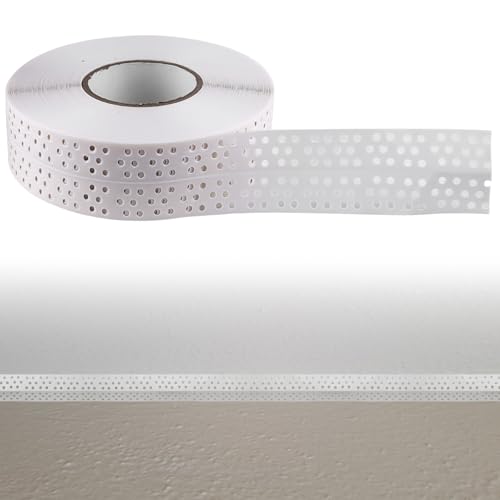 GOMETY 1 Stück 40M*5CM Nahtabdeckband Trockenbau, Fugenband Selbstklebend, Eckschiene Trockenbau PVC Kantenschutz, Gipskarton Fugenband Dichtungsband zum Verbinden von GK-Platten von GOMETY