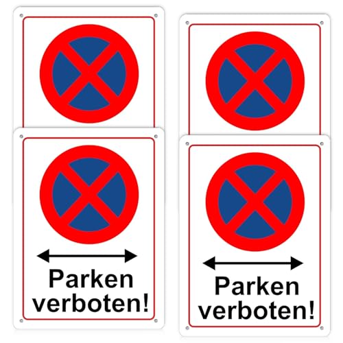 GOMETY 4 Stück Parken Verboten Schild, 30 x 20 cm Privatparkplatz Schild aus Stabiler stark PVC Hartschaumplatte mit UV-Schutz Witterungsbeständig Klares Zeichen für Parkverbotsschilder Privat GOMETY 4 Stück Parken Verboten Schild, 30 x 20 cm Privatparkplatz Schild aus Stabiler stark PVC Hartschaumplatte mit UV-Schutz Witterungsbeständig Klares Zeichen für Parkverbotsschilder Privat von GOMETY