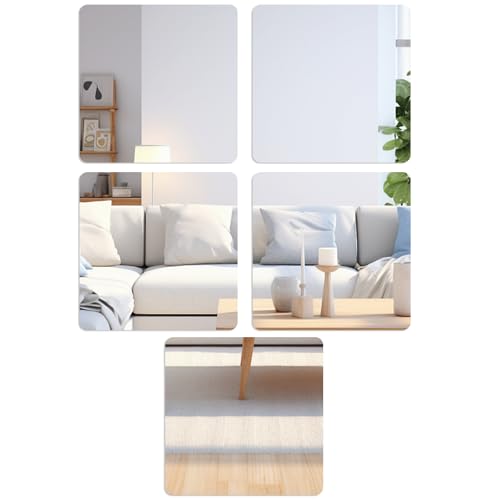 GOMETY 5 Stück Ganzkörperspiegel Selbstklebend, 30 X 30 cm Flexibler Klebespiegel Acrylic Spiegelfolie DIY Ganzkörperspiegel mit Klebe Mat Bruchsicherer Wandspiegel Für Tür Wand Flur GOMETY 5 Stück Ganzkörperspiegel Selbstklebend, 30 X 30 cm Flexibler Klebespiegel Acrylic Spiegelfolie DIY Ganzkörperspiegel mit Klebe Mat Bruchsicherer Wandspiegel Für Tür Wand Flur von GOMETY