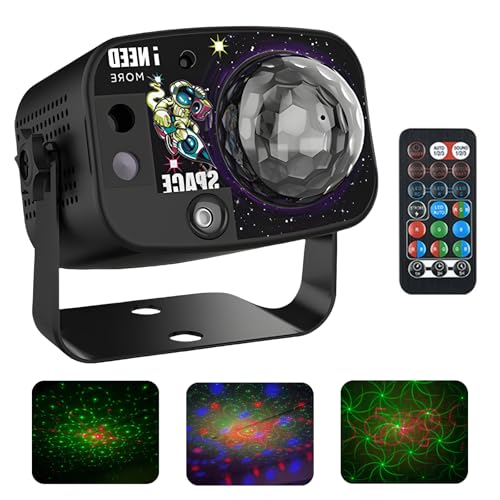 GOMETY Discokugel Deko Discolicht Partylicht, Musikgesteuertes RGB LED DJ Licht Disco Licht mit 60 Lichtmodi, Fernbedienung, USB Kabel Disco Kugel Diskokugel für Party Lichter Hochzeiten Geburtstage von GOMETY