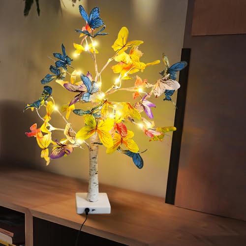 GOMETY LED Baum Lichter, Lichterbaum für Innen Warmweiß Verstellbare Äste, Led Lichterbaum Innen Schmetterling Dekobaum USB-Kabel Oder Batteriebetrieben für Zuhause Party Geburtstag Innendekoration GOMETY LED Baum Lichter, Lichterbaum für Innen Warmweiß Verstellbare Äste, Led Lichterbaum Innen Schmetterling Dekobaum USB-Kabel Oder Batteriebetrieben für Zuhause Party Geburtstag Innendekoration von GOMETY