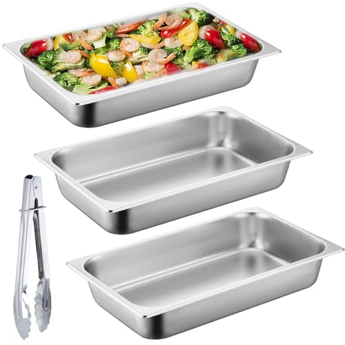 GOMETY Panier-Set aus Edelstahl 3-teilig, 26,5 x 16,5 x 6,5 cm 3X Schalen zum Panieren mit Panierzange Panierstraße Edelstahl Schnitzel Panierset Fleisch Fisch Metall Panierstraße Grillschale GOMETY Panier-Set aus Edelstahl 3-teilig, 26,5 x 16,5 x 6,5 cm 3X Schalen zum Panieren mit Panierzange Panierstraße Edelstahl Schnitzel Panierset Fleisch Fisch Metall Panierstraße Grillschale von GOMETY