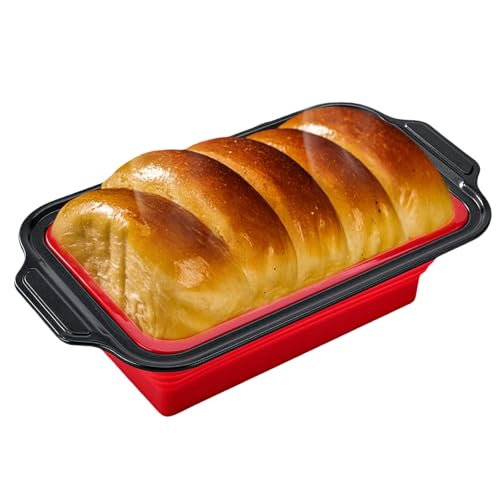 GOMETY Silikon Kastenform 31cm, Brotbackform Silikon mit Metallverstärkter Rahmen, Antihaft Rechteckig Backform Kastenform Kuchen BPA-frei, Ideal für Brotbacken und Kuchenbäckerei GOMETY Silikon Kastenform 31cm, Brotbackform Silikon mit Metallverstärkter Rahmen, Antihaft Rechteckig Backform Kastenform Kuchen BPA-frei, Ideal für Brotbacken und Kuchenbäckerei von GOMETY