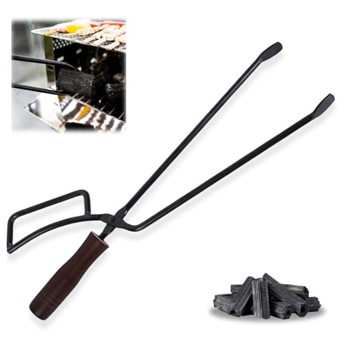 Kaminzange, 46 x 11cm Feuerzange utdoor KaminZange Kohlenzange Schwerlast Kaminholzzange Universal lange Brennholzzange Anti-Verbrühung für Feuerstellen im Innenbereich, Feuerstellen, Zubehör Kaminzange, 46 x 11cm Feuerzange utdoor KaminZange Kohlenzange Schwerlast Kaminholzzange Universal lange Brennholzzange Anti-Verbrühung für Feuerstellen im Innenbereich, Feuerstellen, Zubehör von GOMETY