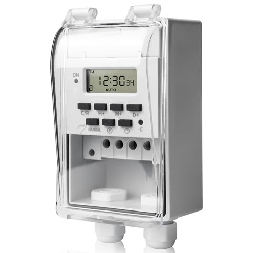 Programmierbarer Zeitrelaisschalter, Digitale Zeitschaltuhr, 220 V Digitale Zeitschaltuhr, 12V DC 16A Timer Zeitschaltuhr, Programmierbarer Timer, digitaler Multifunktions Timer LCD Anzeige Programmierbarer Zeitrelaisschalter, Digitale Zeitschaltuhr, 220 V Digitale Zeitschaltuhr, 12V DC 16A Timer Zeitschaltuhr, Programmierbarer Timer, digitaler Multifunktions Timer LCD Anzeige von GOMETY