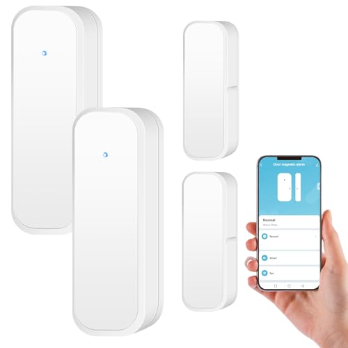 WiFi Türsensor, 2er Set drahtloser Türalarm Sensor, intelligente Tür-Offen-/Geschlossen-Detektoren, Smart Tuya Türsensor kostenlose drahtlose Fenstersensor-App-Benachrichtigung für Zuhause WiFi Türsensor, 2er Set drahtloser Türalarm Sensor, intelligente Tür-Offen-/Geschlossen-Detektoren, Smart Tuya Türsensor kostenlose drahtlose Fenstersensor-App-Benachrichtigung für Zuhause von GOMETY