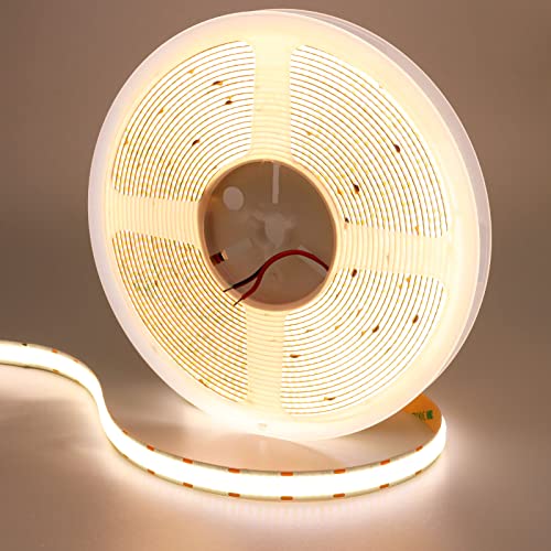 GOMING 24V 10M Doppelreihe COB LED Streifen Natürliches Weiß 4000K 20000lm 600LED/M LED Band Selbstklebend CRI 93+ Nicht Wasserdicht IP20 LED Strip für Heim Deko(Netzteil nicht Enthalten) GOMING 24V 10M Doppelreihe COB LED Streifen Natürliches Weiß 4000K 20000lm 600LED/M LED Band Selbstklebend CRI 93+ Nicht Wasserdicht IP20 LED Strip für Heim Deko(Netzteil nicht Enthalten) von GOMING