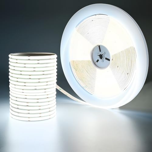 GOMING 24V 20M COB LED Strip Kaltes Weiß 6000K LED Streifen 146W 480LED/M LED Band Selbstklebend CRI 93+ Hohe Helligkeit 14000lm Nicht Wasserdicht IP20 für Innen Heim Deko(Netzteil Nicht Enthalten) GOMING 24V 20M COB LED Strip Kaltes Weiß 6000K LED Streifen 146W 480LED/M LED Band Selbstklebend CRI 93+ Hohe Helligkeit 14000lm Nicht Wasserdicht IP20 für Innen Heim Deko(Netzteil Nicht Enthalten) von GOMING