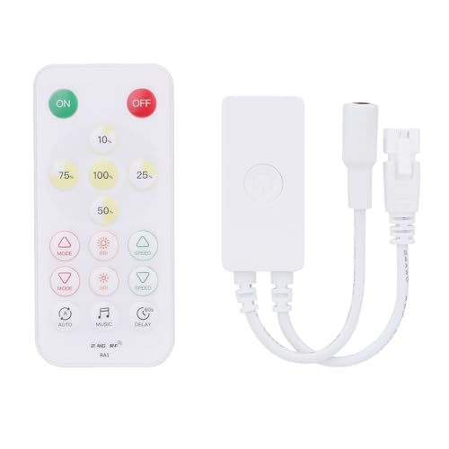 GOMING DC 5V-24V SP646E SPI Monochromer LED-Controller Unterstützt Mobile APP und 2.4G Fernbedienungen Geeignet für SPI Monochrom WS2811 IC LED-Streifen von GOMING