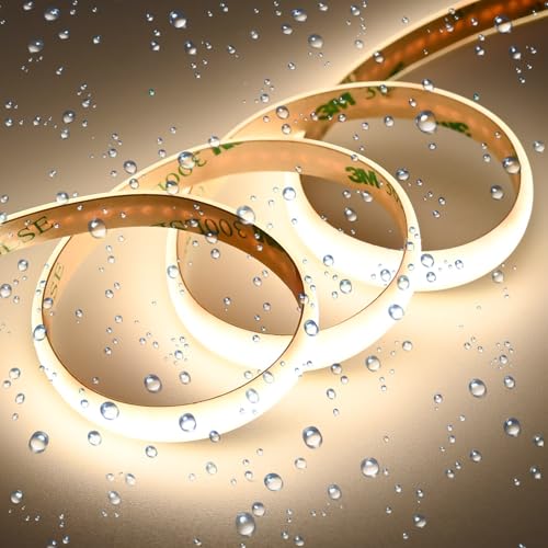 GOMING Diffus 24V 10M COB LED Streifen Natürliches Weiß 4000K Milchweißes Silikon IP65 Wasserdicht LED Strip 312LED/M 6300lm LED Band Selbstklebend CRI 93+ für Heim Deko(Netzteil nicht Enthalten) GOMING Diffus 24V 10M COB LED Streifen Natürliches Weiß 4000K Milchweißes Silikon IP65 Wasserdicht LED Strip 312LED/M 6300lm LED Band Selbstklebend CRI 93+ für Heim Deko(Netzteil nicht Enthalten) von GOMING