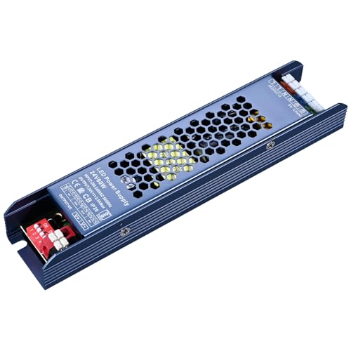 GOMING LED Netzteil Trafo 24V 60W AC 200-240V bis DC 24V 2.5A Transformator Konstante Spannung IP20 Nicht Wasserdicht Kompakter Extrem Dünner Treiber für LED Streifen Licht 3D Drucker von GOMING