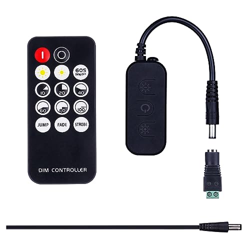 GOMING RF Mini-LED-Dimmer-Controller Dimmschalter Eingangsspannung 5V-24V Maximaler Ausgangsstrom 6A Kabellose 14-Tasten-Fernbedienung Geeignet für LED-Streifen GOMING RF Mini-LED-Dimmer-Controller Dimmschalter Eingangsspannung 5V-24V Maximaler Ausgangsstrom 6A Kabellose 14-Tasten-Fernbedienung Geeignet für LED-Streifen von GOMING