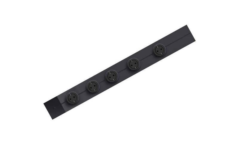 GONEO Mehrfachsteckdose (Kabellänge 0.75 m), Schienensteckdose, Flexible Wandsteckdose von GONEO