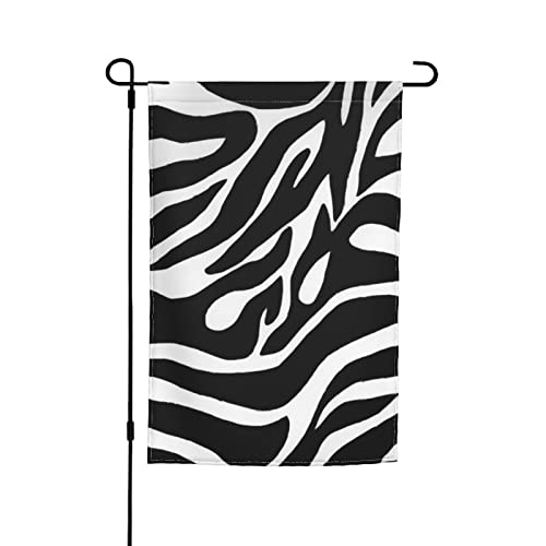 GONGGUJ Gartenflagge mit Zebra-Druck, für Terrasse, Rasen, Outdoor, dekorative Flagge, Gartenbanner von GONGGUJ