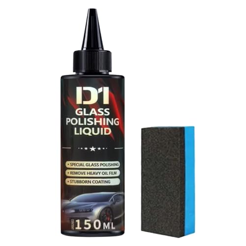 D1 Glass Polishing Liquid, Auto Glass Scratch Care Polishing Fluid with Sponge, Car Scratch Repair Wax, Car Oil Film Remover Deep Scratch Remover for Cars Coatings, Waxes, Oils and More D1 Glass Polishing Liquid, Auto Glass Scratch Care Polishing Fluid with Sponge, Car Scratch Repair Wax, Car Oil Film Remover Deep Scratch Remover for Cars Coatings, Waxes, Oils and More von GONGXIFC