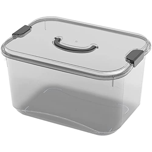 GONICVIN Plastic Storage Boxes, 20L Storage Boxes with Lid Plastic Stackable Storage Boxes, Storage Boxes with Handles for Home, Office (4 Packs, Black) von GONICVIN