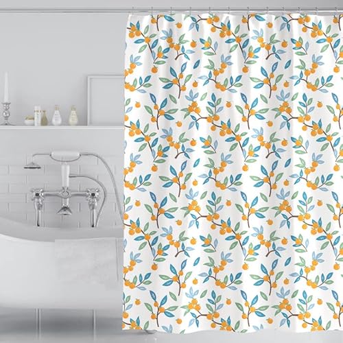 GONOVE Duschvorhang für Badezimmer 240 x 200 cm Schimmelresistent Dicke Polyester Stoff Früchte Duschvorhang Liner Wasserdichter langer Badevorhang mit Haken, waschbar und gewogen Saum GONOVE Duschvorhang für Badezimmer 240 x 200 cm Schimmelresistent Dicke Polyester Stoff Früchte Duschvorhang Liner Wasserdichter langer Badevorhang mit Haken, waschbar und gewogen Saum von GONOVE