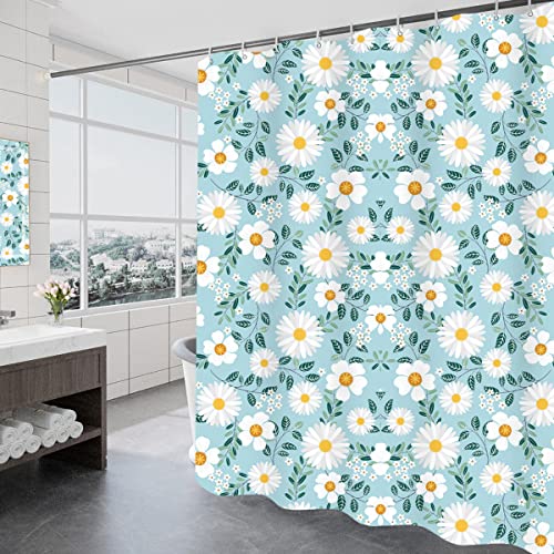 GONOVE Duschvorhang für Badezimmer 240 x 200 cm Schimmelresistent Dicke Polyester Stoff Blumen Duschvorhang Liner Wasserdichter langer Badevorhang mit Haken, waschbar und gewogen Saum GONOVE Duschvorhang für Badezimmer 240 x 200 cm Schimmelresistent Dicke Polyester Stoff Blumen Duschvorhang Liner Wasserdichter langer Badevorhang mit Haken, waschbar und gewogen Saum von GONOVE
